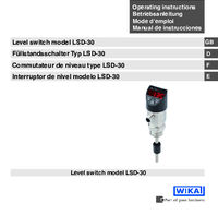 Thumbnail of document Manual - LSD-30 Level Switch